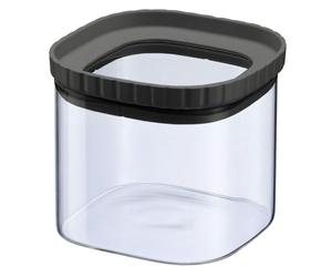 Westmark Barattolo in vetro con coperchio in silicone - Pratico barattolo con coperchio per conservare pasta, spezie, tè, dolci e altro, quadrato, impilabile - 655 ml