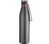 Westmark Borraccia termica, Tiene caldo/freddo per 8h, Resistente alla CO2, 1000 ml, Acciaio inox/Silicone/Plastica, Senza BPA, Viva, Antracite/Rosso, 5284226A