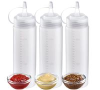 Westmark Bottiglia squeeze - dosaggio preciso e riempimento pulito di bottiglie resistenti con maionese, salsa BBQ e altri liquidi, igienico, senza BPA - 240 ml