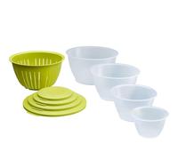 Westmark Bowl Set, 4 bowls with lids + 1 strainer, 9 pieces, Volume: 0.6/1.3/2.5