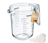 Westmark Caraffa graduata multilingue con varie unità di misura, Volume: 1 litro