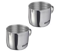 Westmark Caraffa per latte Brasilia 30 ml - ideale per panna, latte, miele e altri ingredienti per caffè e tè, accessori per baristi - acciaio inox, 2 pz.