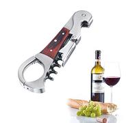 CAVATAPPI COMPATTO DA CAMERIERE IN ACCIAIO E LEGNO 4 FUNZIONI "WESTMARK" GERMANY