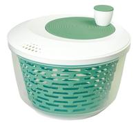 Westmark Centrifuga per Insalata, Capacità 4.4 Litri, Ø 23.5 cm, Plastica, Senza BPA, Spinderella, Colore Trasparente e Bianco e Verde Menta, 2430226M