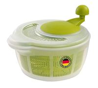 Westmark Centrifuga per insalata, Capacità: 5 litri, ø 26 cm, Plastica, Senza BPA, Fortuna, Colore: Trasparente/Verde, 243222E1