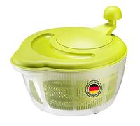 Westmark Centrifuga per insalata, Capacità: 5 litri, ø 26 cm, Plastica, Senza BPA, Fortuna, Colore: Trasparente/Verde, 243222EA