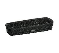 Westmark Cesta per le Posate, Adatta per Hotel e Ristorazione, Rettangolare, Ca. 39,5 x 28 x 8,5 cm, Fibra Sintetica, Saleen Edition, Nero, 02016819101