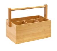 Westmark Cestino portaoggetti da cucina, 4 scomparti, Con manigli Marrone Chiaro