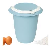 Westmark Ciotola con Coperchio in Due Parti, 1 L, con Beccuccio, Plastica, Bianco e Blu, 3151227B