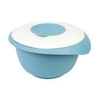 Westmark Ciotola da Cucina con Coperchio in Due Parti, 2.5 L, con Beccuccio, Plastica, Bianco e Blu, 3153227B