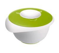 Westmark Ciotola da cucina con coperchio in due parti, 2,5 l, Con beccuccio, Plastica, Bianco/Verde mela, 3153227A