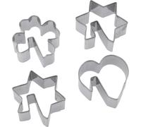 Westmark Cookie Cutters, Set Of 4, Various Shapes, Stainless Steel, Christmas Th