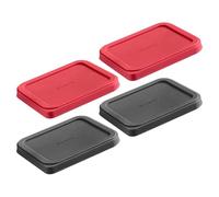 Westmark Coperchi Salva Freschezza - Coperchio in silicone elastico e riutilizzabile per lattine, piccole ciotole o vasetti di yogurt - ø 10,5 x 8,5 Cm, silicone, 4 pezzi