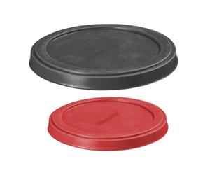 Westmark Coperchio salvafreschezza - Coperchio in silicone estensibile e riutilizzabile per lattine, piccole ciotole o vasetti di yogurt - ø 10 + 8 Cm, silicone, 2 pezzi