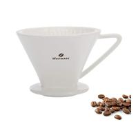 Westmark Filtro per caffè/Reggi-filtro in porcellana, Dimensioni filtro 2, Per max 2 tazze di caffè, Brasilia, Porcellana, 24472260