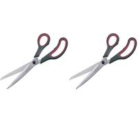 Westmark Forbici per carta 25 cm - forbici per la casa, ideali per tagliare plastica, carta, cartone e altro ancora - acciaio inox, nero, rosso (Confezione da 2)