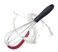 Westmark frusta con raschietto - Pratica frusta per mescolare impasti e salse ed altri cibi, manico ergonomico - Acciaio inossidabile, silicone