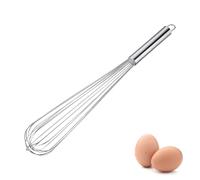 Westmark Frusta Pro - frusta flessibile in acciaio inox - Pratico frusta per uova, impasto & Co - frusta, mescola e mescola - argento, 28 cm