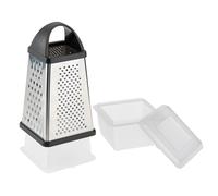Westmark Grattugia a torre con contenitore, 4 lame diverse, altezza: 25 cm, acciaio inox/plastica, argento/nero, 11882260
