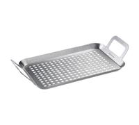 Westmark Griglia piatta piccola per barbecue - pratica per grigliare verdure, carne e altre prelibatezze, resistente, lavabile in lavastoviglie - acciaio inox