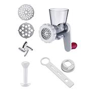Westmark Inserto con tritacarne con 2 dischi perforati e inserto per pasta, Set aggiuntivo per grattugia a tamburo 97022260 o centrifuga 97062260, Plastica, Frecher Fritz, Bianco/Rosso, 97052260