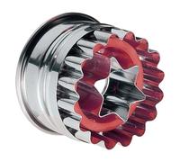 Westmark Linzer tagliabiscotti a Stella, con espulsore, Acciaio Inox/plastica, Natale, Argento/Rosso, 35022291