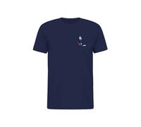 WESTMARK LONDON Maglietta 'Embroidery' marino / bianco Uomo WESTMARK LONDON L marino / bianco