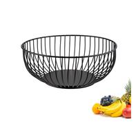 Westmark Lumos - Cestino in metallo decorativo per frutta, verdura, pane e panini, colore: nero, 20 cm