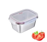 Westmark Lunch Box in acciaio inossidabile - Lunch Box a prova di perdite - Adatto a microonde e forno, senza BPA - Bento Box per scuola, lavoro e asilo nido - Argento, 1000 ml