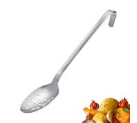 Westmark Mestolo Pro - Cucchiaio da cucina in acciaio inox con fori e gancio per appenderlo, pratico cucchiaio per verdure e cucchiaio da servizio, argento, 45 cm