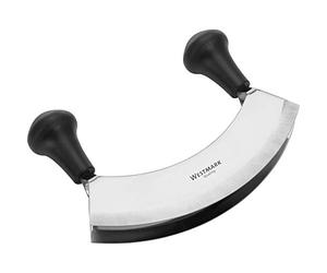 Westmark, Mezzaluna, Con 2 lame, Lunghezza: 17 cm, Acciaio inox/Plastica, Argento/Plastica, 12942270