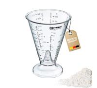 Westmark Misurino graduato, Con cono di precisione, Varie unità di misura multilingue, Forma a imbuto, Capacità: 0,5 litri, Plastica, Gerda, Trasparente, 30762270