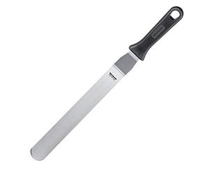 Westmark Paletta angolata da pasticcere professionale, Angolata, Flessibile, Dimensioni lama: 3,5 x 25,5 cm, Lunghezza: 43 cm, Acciaio inox/Plastica, Master Line, Nero/Argento, 31282270