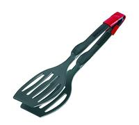 Westmark Paletta Doppia/Pinza per Servire, Termoresistente Fino a 270°C, Lunghezza: 28,9 cm, Plastica, Duetto Flonal Plus, Nero, 21002275