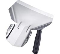 Westmark Paletta per patatine fritte/popcorn, Manico a dx, Dimensioni paletta: ca. 20 x 12 cm, Lunghezza: 23 cm, Acciaio inox/Plastica, Argento/Nero, 91282270