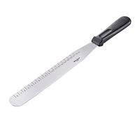 Westmark Paletta per torte, dritta, con righello in cm, lunghezza: 38,7 cm, acciaio inox/plastica, argento/nero, 30062270