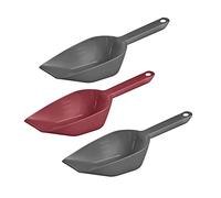 Westmark Palette dosatrici Halvar - set da 3, ca. 55 ml ciascuna | Per ingredienti da forno, spezie e dolciumi, 2 antracite e 1 rossa, con occhiello, Made in Germany, senza BPA, 90892270