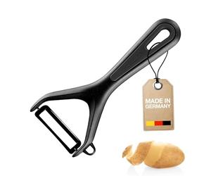 Westmark Pelaverdure/Pela-asparagi con lama in ceramica e punta, Gentle, Nero, 281122E1