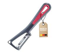 Westmark Pelaverdure universale con punta, Gallant, Lama in acciaio inox avvitata, Colore: Nero/Rosso, 29012270