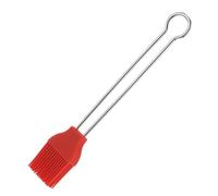 Westmark Pennello da cucina e per arrosti, Lunghezza: 20 cm, Silicone/Acciaio inox, Silicone, Rosso/Argento, 15432270