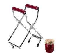Westmark Pinza per barattoli per conserve, Per vasetti di diametro fino a 18 cm, Acciaio cromato/Plastica, Argento/Rosso, 10532270