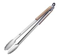 Westmark Pinza per Grigliare e Servire, Con Manici in Acciaio Inox e Impugnature Parzialmente in Legno, Lunghezza: 44 cm, Acciaio Inox/Legno, Classic Wood Maxi, Argento/Marrone, 16292270