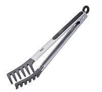 Westmark Pinze da buffet Forchetta Silicone Maxi 32,5 cm Manici gommati Argento/Nero