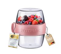 Westmark Pocketbox - Mini contenitore per preparare il cibo per yog Rosa, 400 Ml