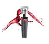 Westmark Pompa per vuoto per vino Savio Monopol Edition - tappo per bottiglia di vino con effetto sottovuoto per una freschezza più lunga - argento-nero, 8,7 cm