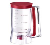 Westmark Porzionatore per impasto con coperchio e misure, Capacità: 900 ml, Plastica, Trasparente/Rosso, 30122260