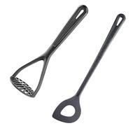 Westmark Schiacciapatate + Cucchiaio Appuntito con Foro, Plastica, Gentle, Nero, 286322E6