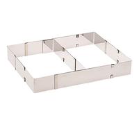 Westmark Separatore per pizza/torte, Divisore da forno, Lunghezza e profondità regolabili, Acciaio inox, Argento, 31322260