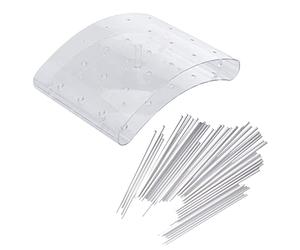Westmark Set da 2 Pezzi, Supporto per CakePop e 48 Bastoncini di Carta CakePop, 15 cm, Plastica/Carta, Trasparente/Bianco, 302522E6