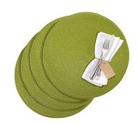 Westmark Set da tavola/Tovagliette americane, 4 Pezzi, Ø 38 cm, Polipropilene, Verde, Saleen Edition: Circle